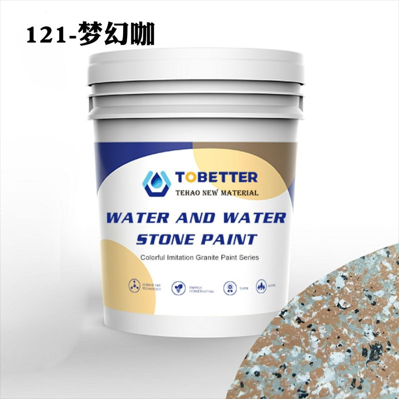 121 Đá granite giả mạo sơn đá nước và nước tương tự như Dulux sơn đá giả